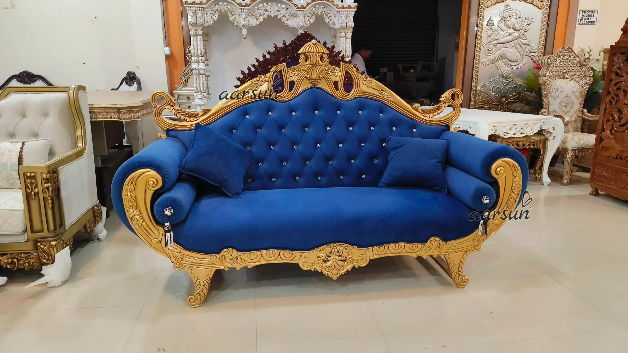 Designer Luxury Diwan Sofa - Image 3