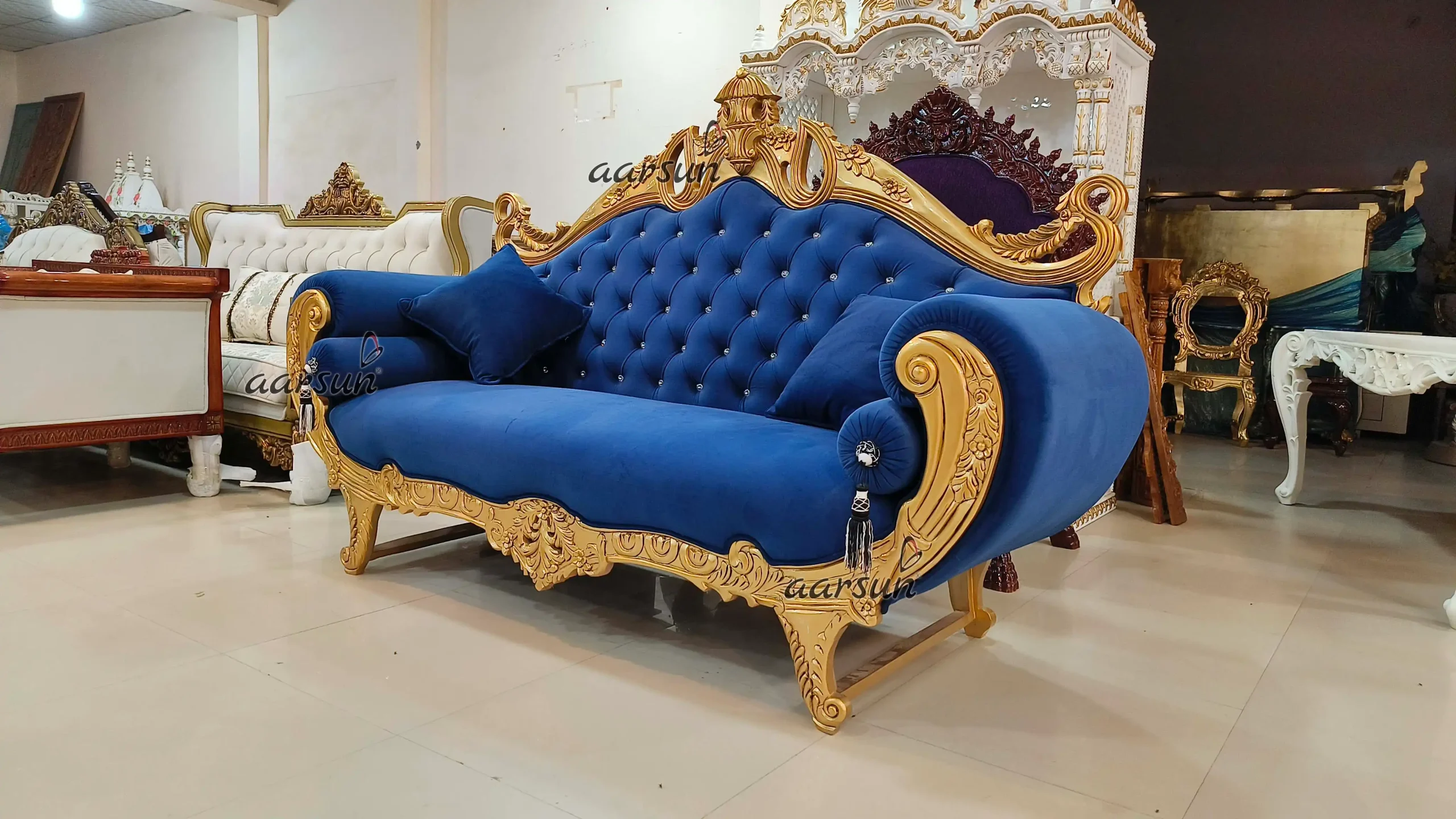 Designer Luxury Diwan Sofa - Image 4