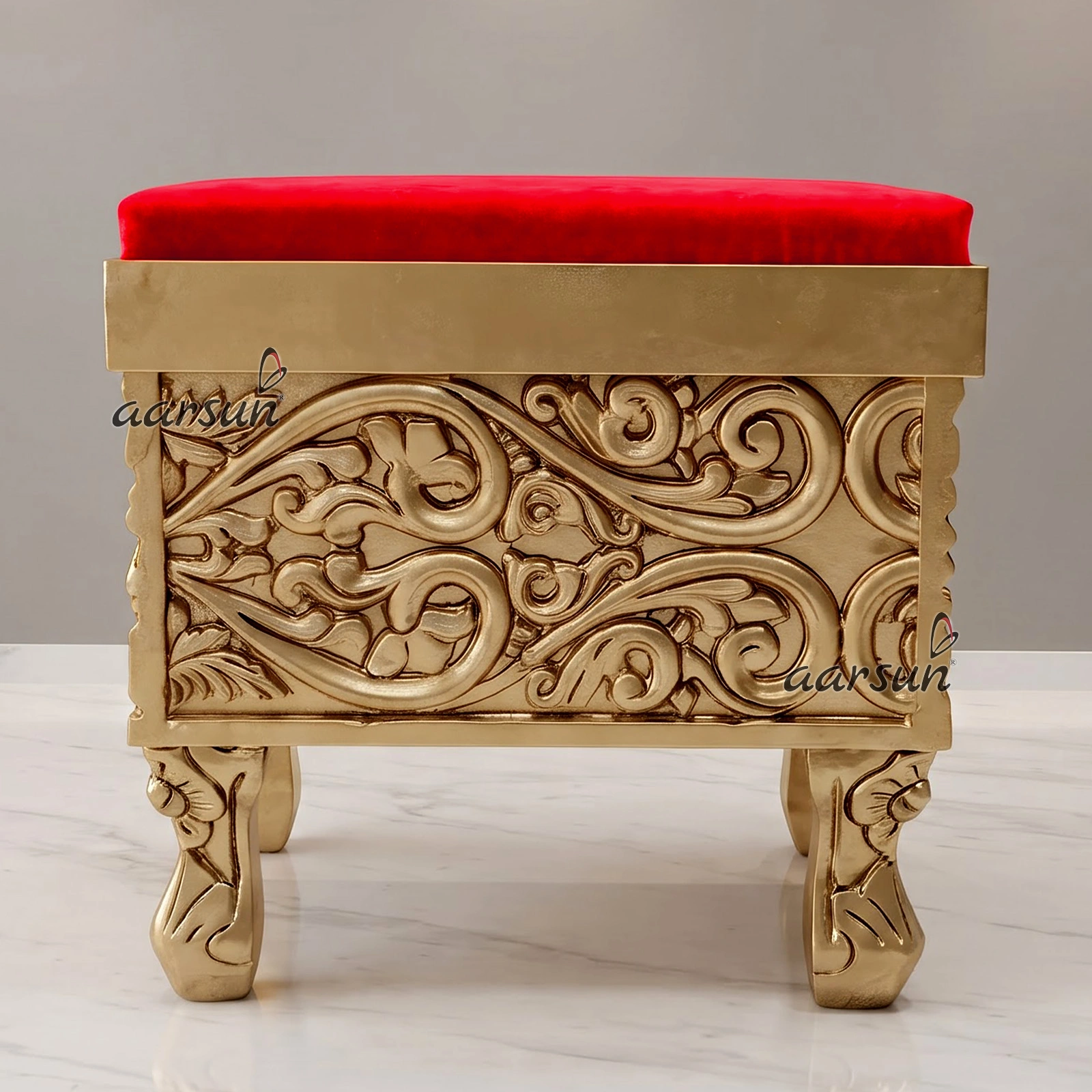 Fully Hand-carved Chowki Design