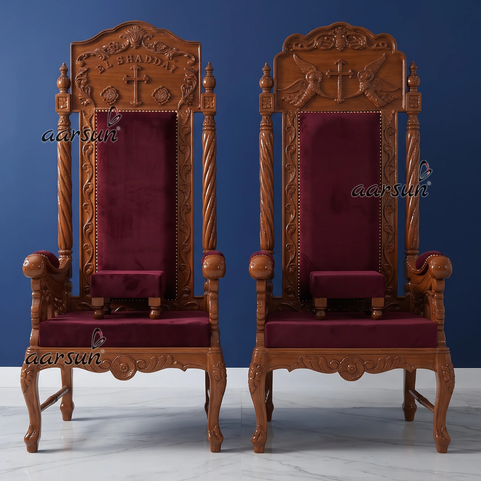 Hand-carved Priest Chair Design