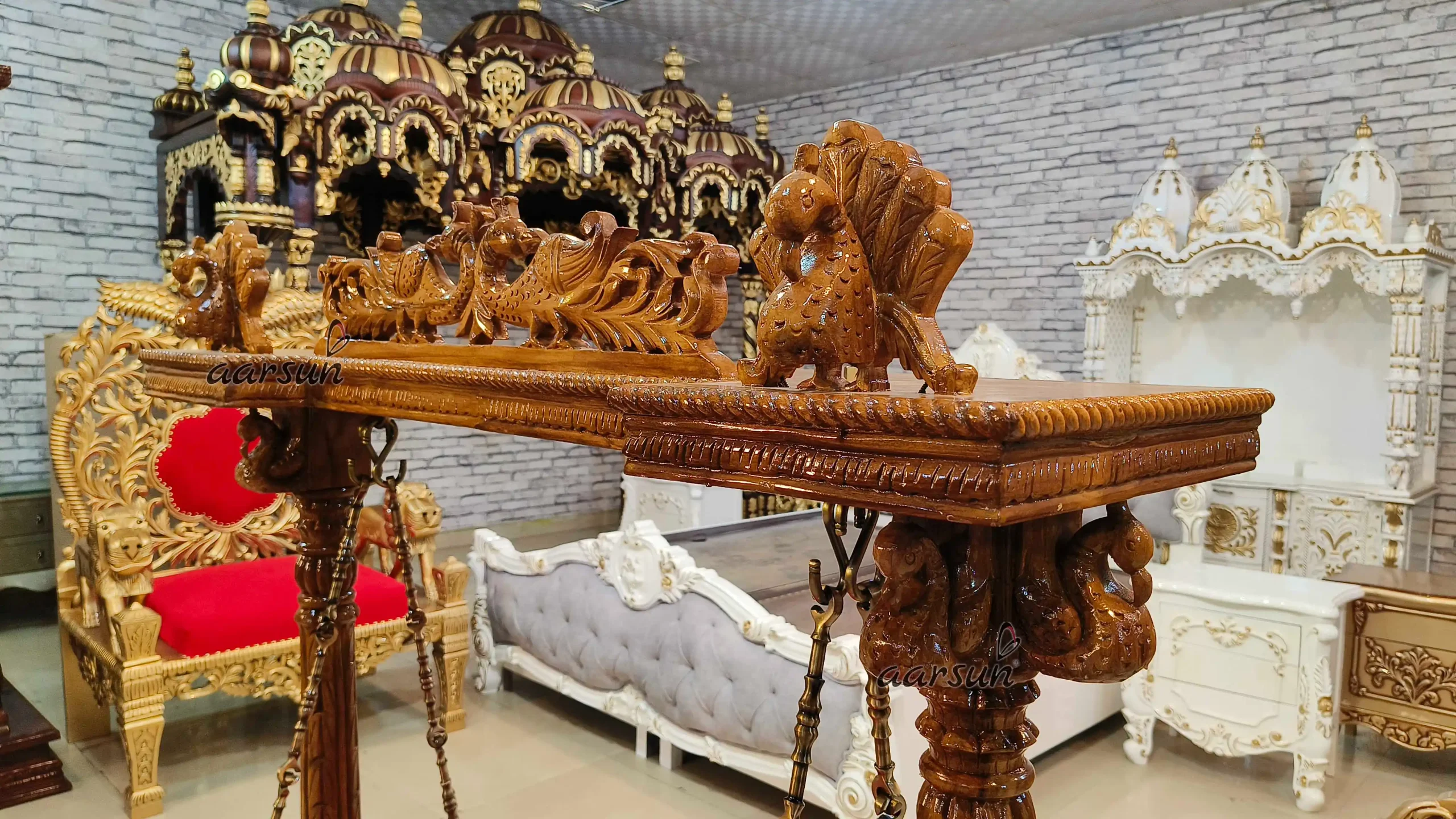 Janmashtami Special Wooden Thakur Ji Jhula - Image 4