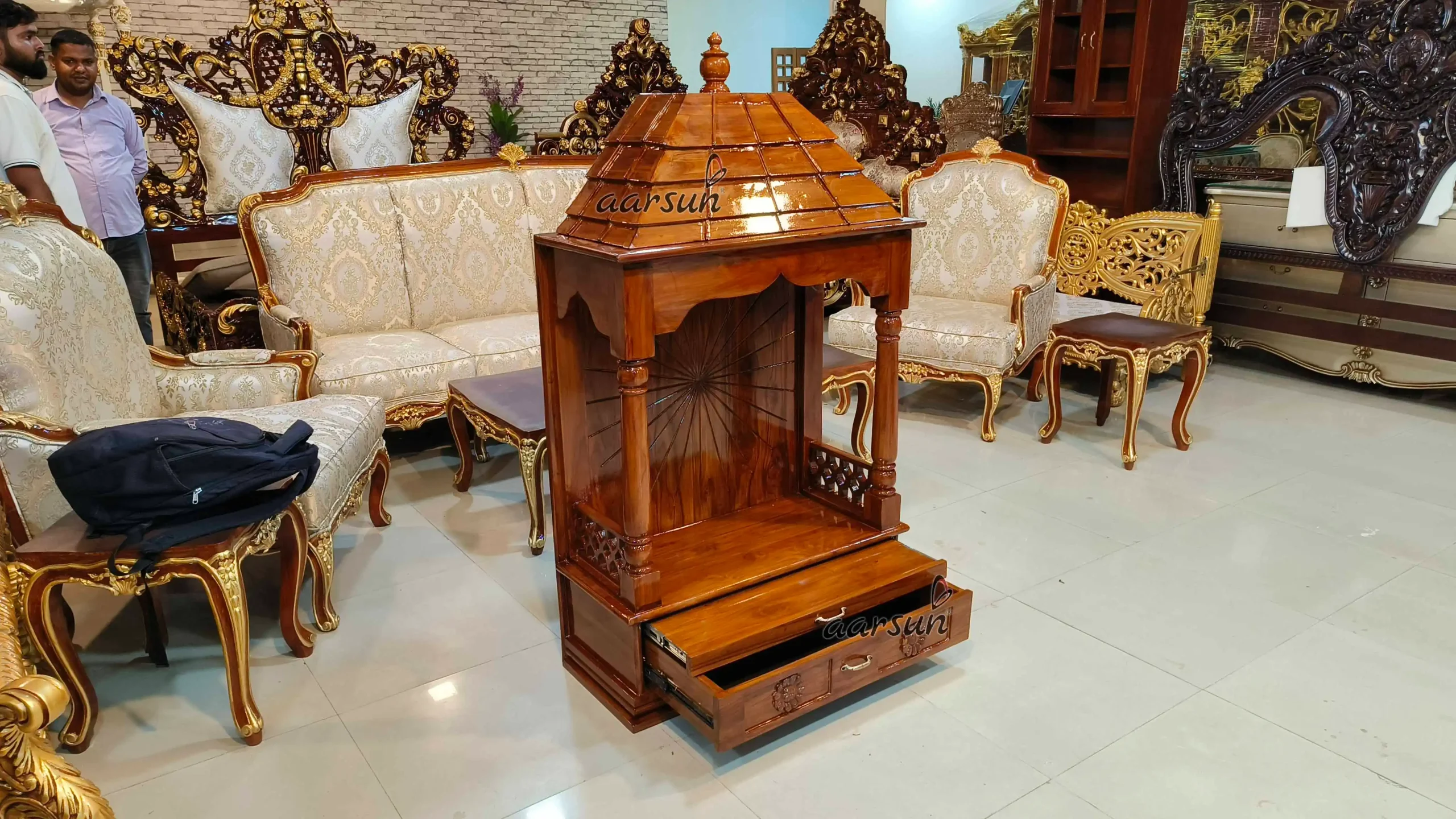 Modern Hindu Wooden Temple - Image 4