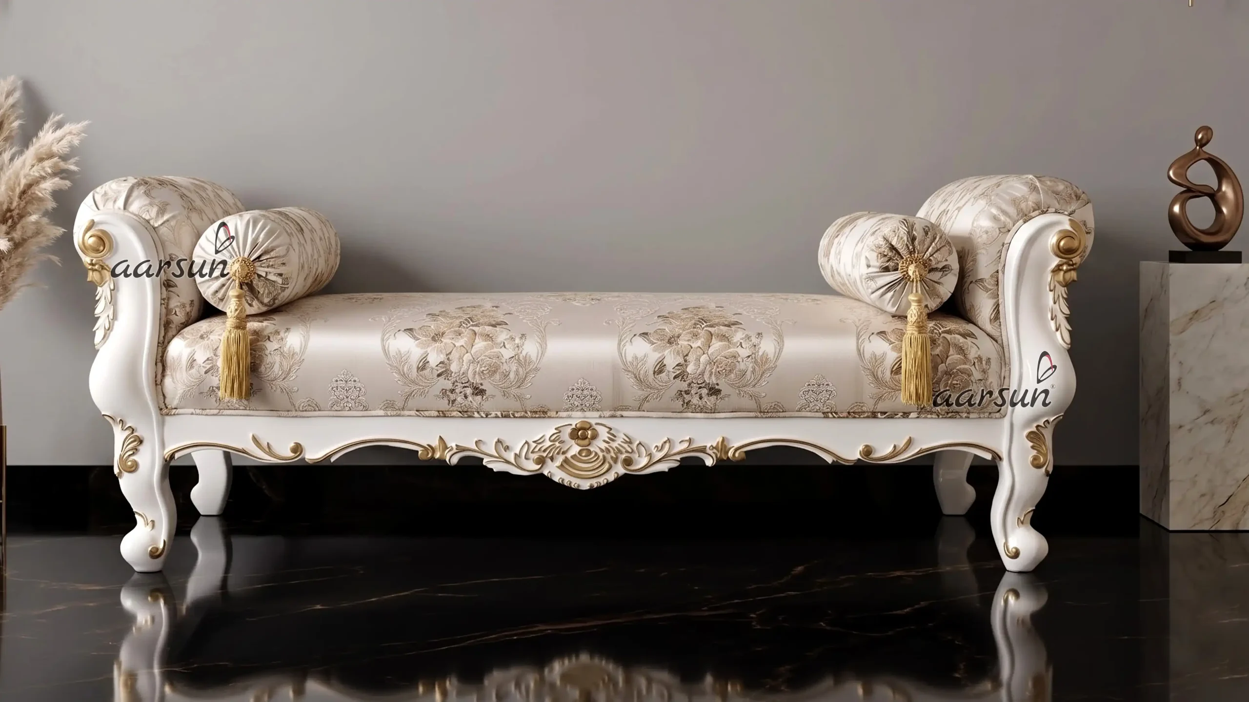 Premium Carved Wooden Settee