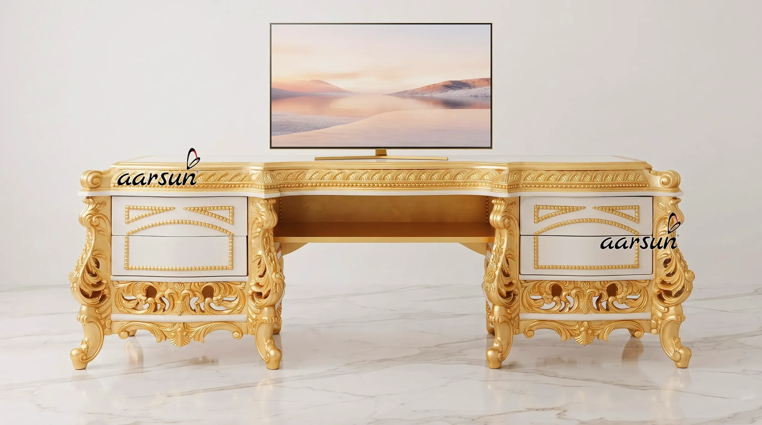 Ultra Luxury Royal TV Unit for Sophisticated Homes