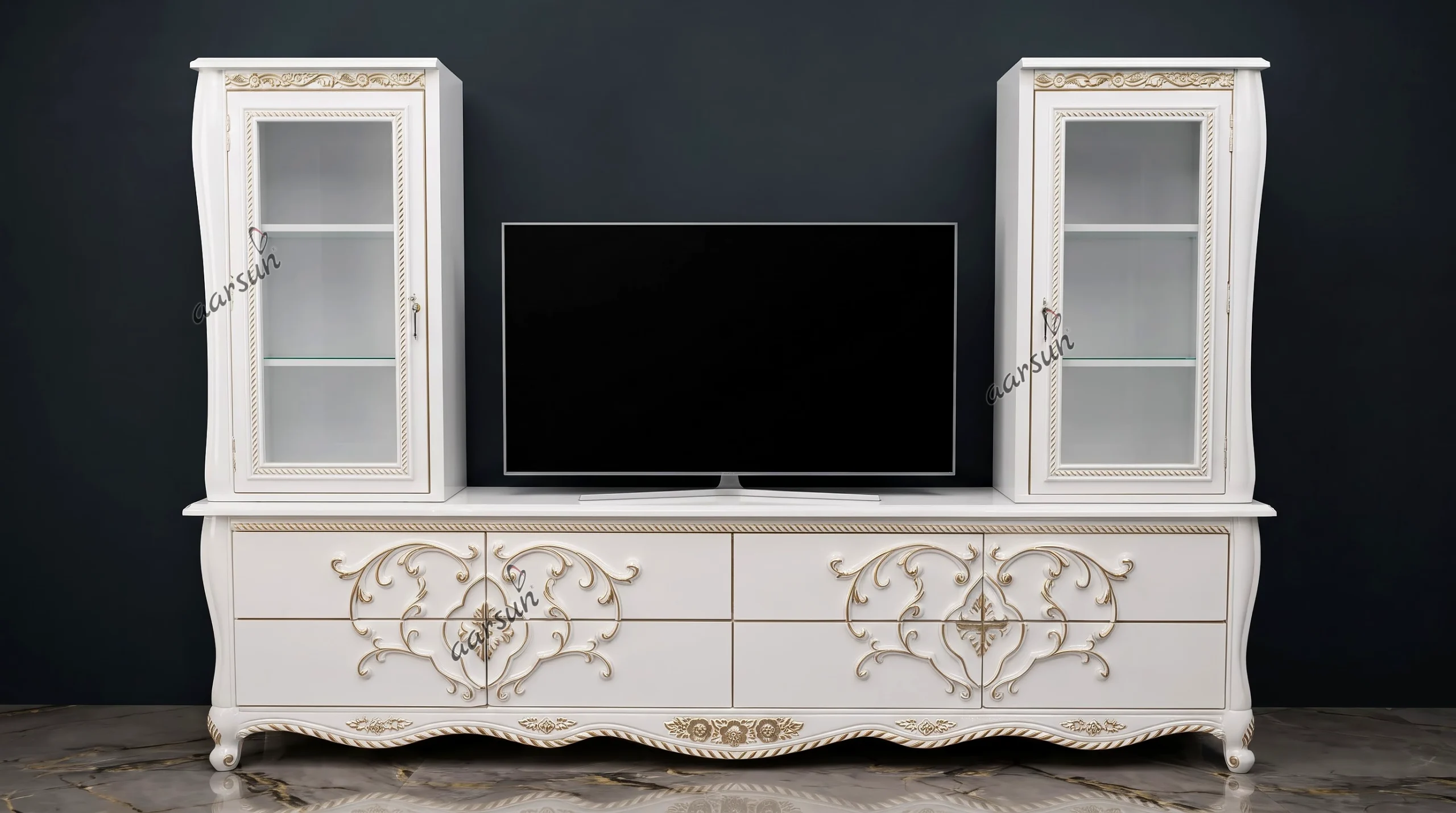 Upgrade your living space with this elegant TV unit