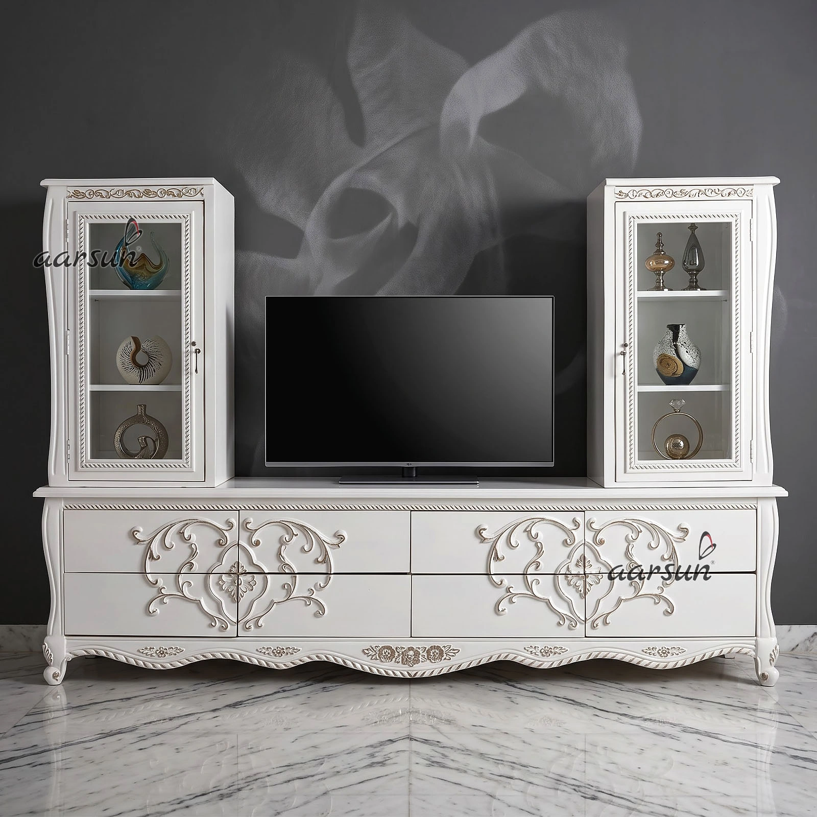 Upgrade your living space with this elegant TV unit