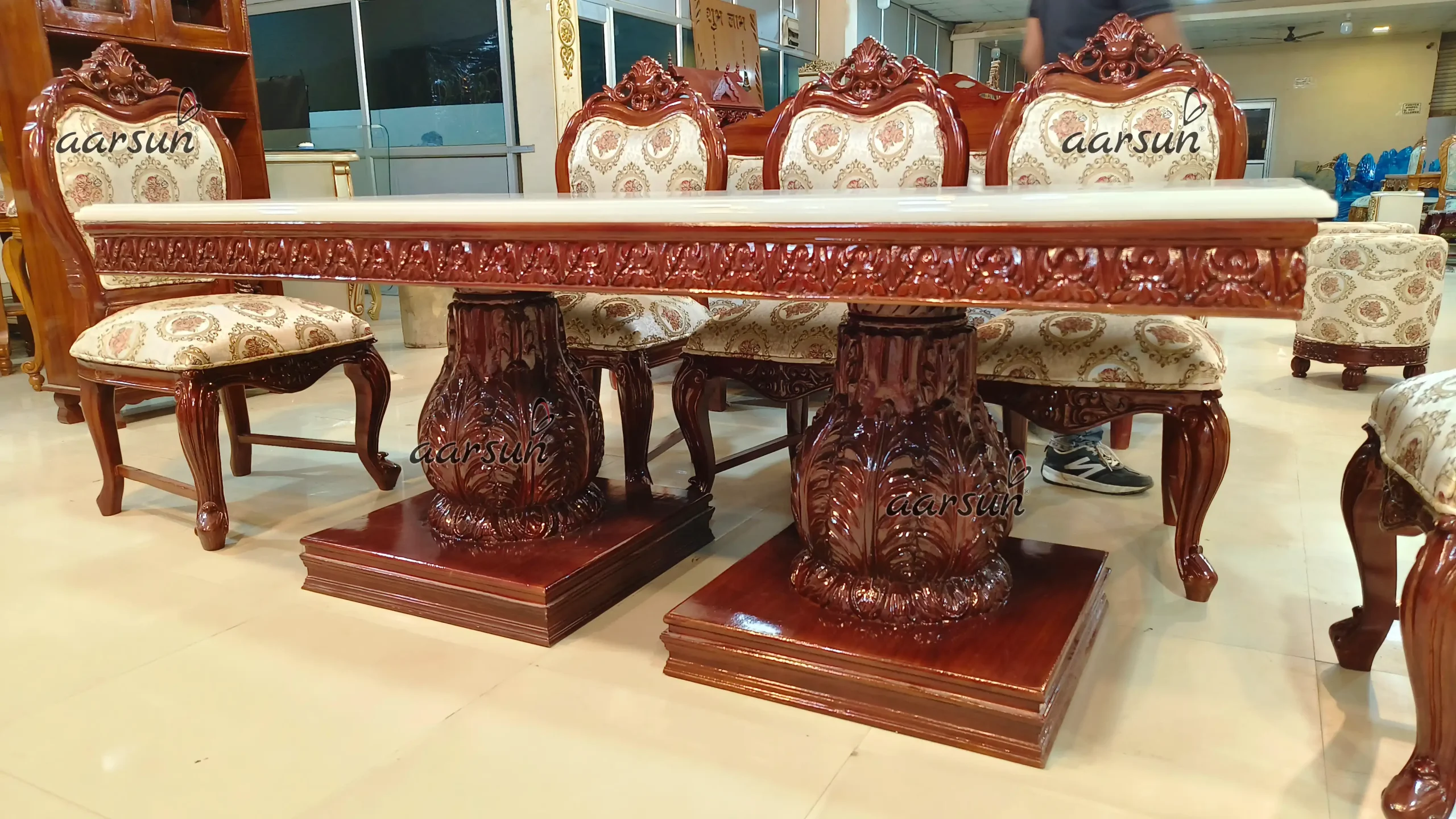 Aarsun Woods Luxury Handcrafted Dining Table - Image 5