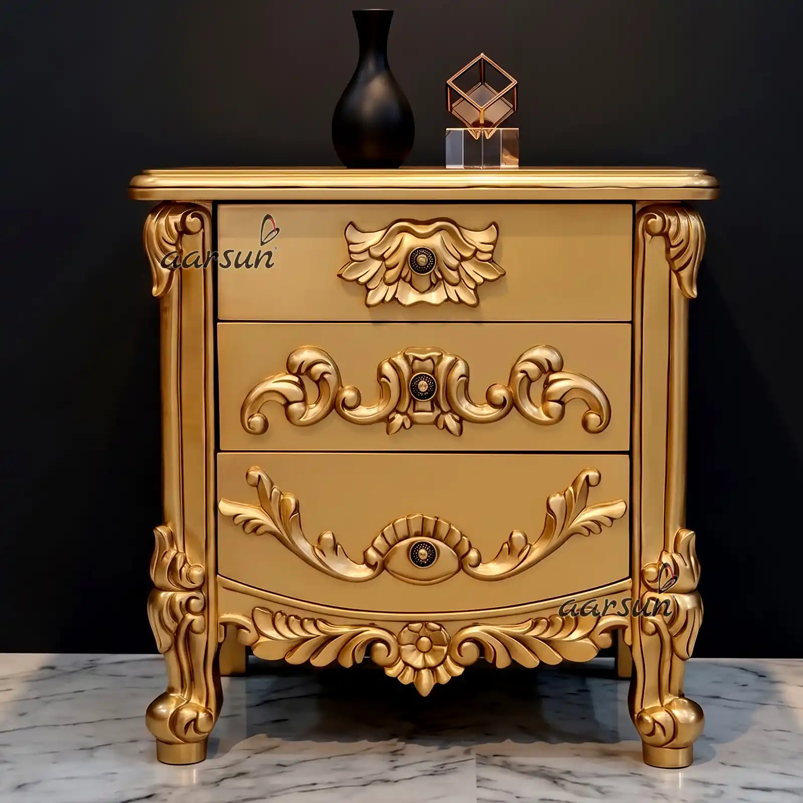 Classic Luxury Nightstand for Elegant Bedroom Interiors