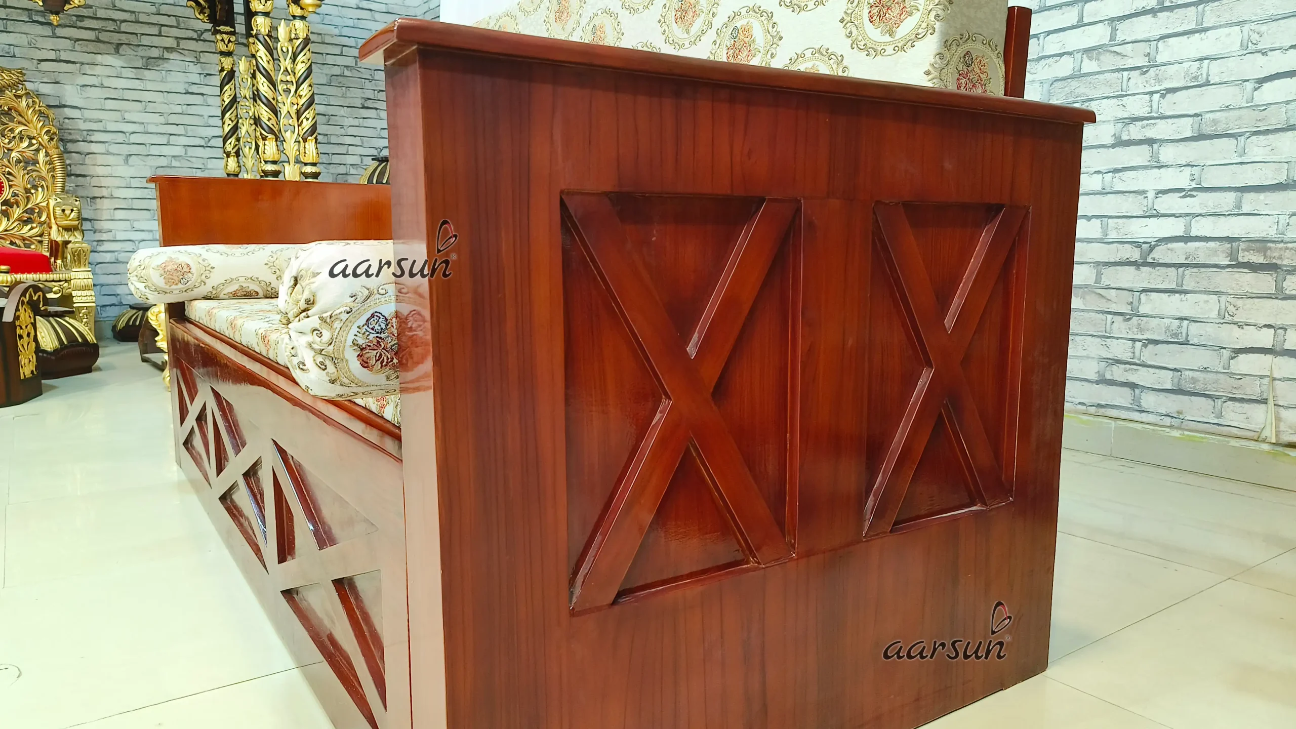 Custom Made Wooden Sofa Cum Bed - Image 8