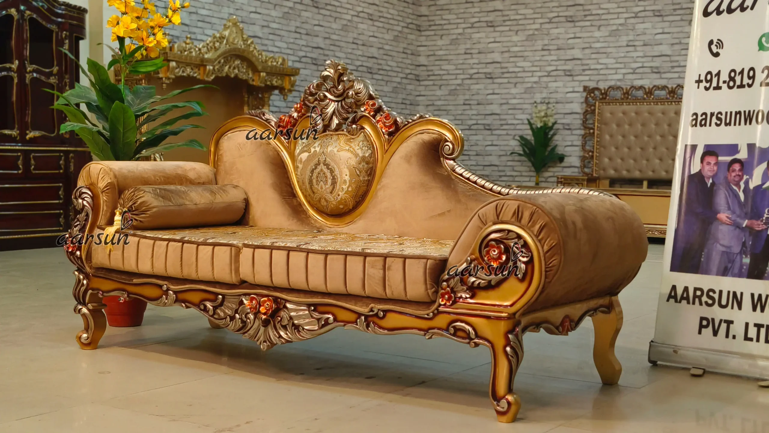 Designer Luxury Wooden Diwan - Image 5
