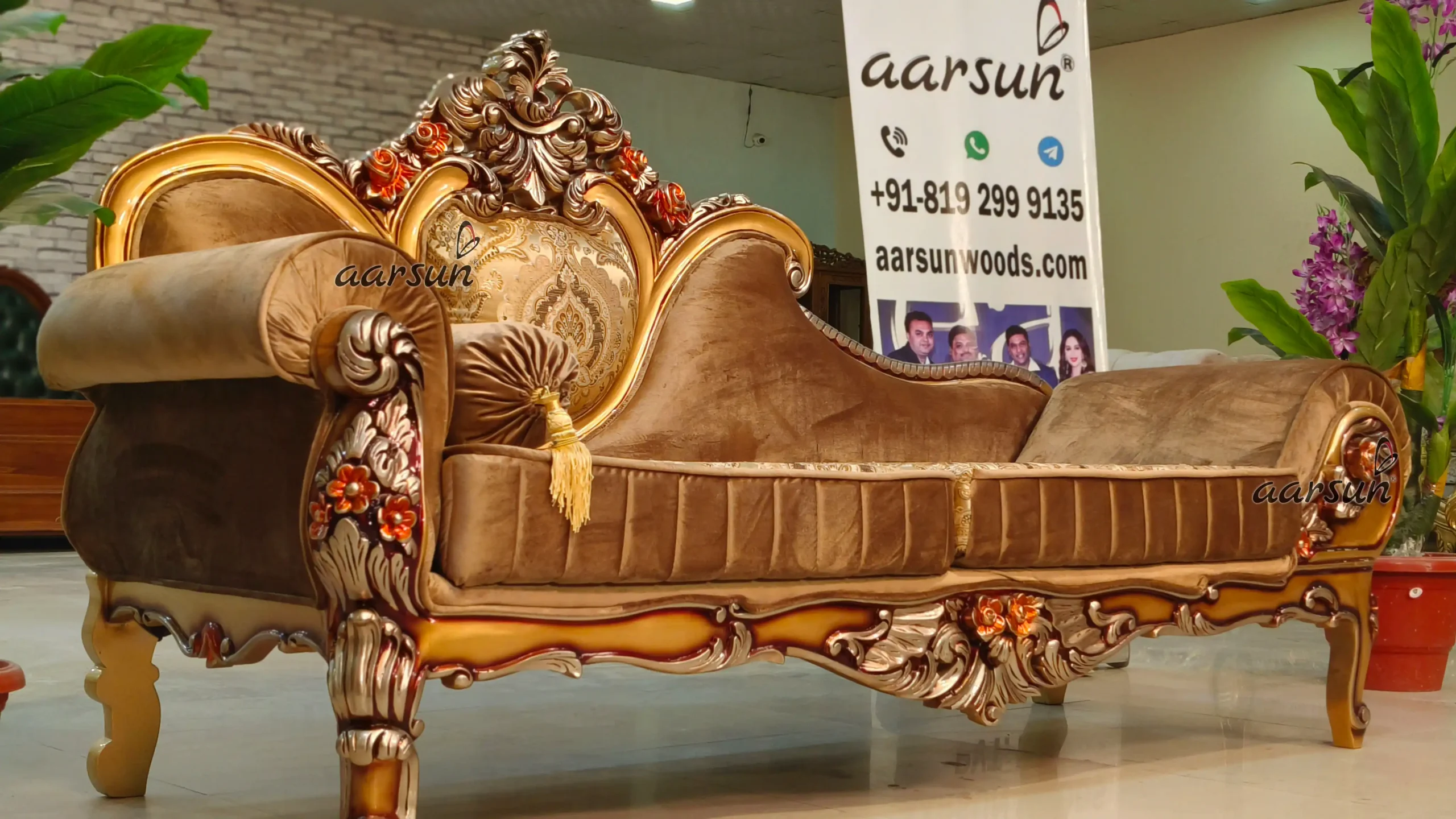 Designer Luxury Wooden Diwan