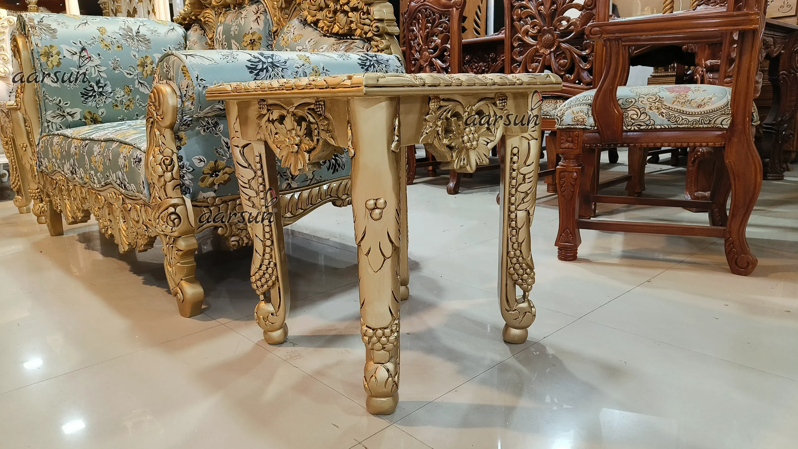 Handcrafted Classic Diwan Couch - Image 7