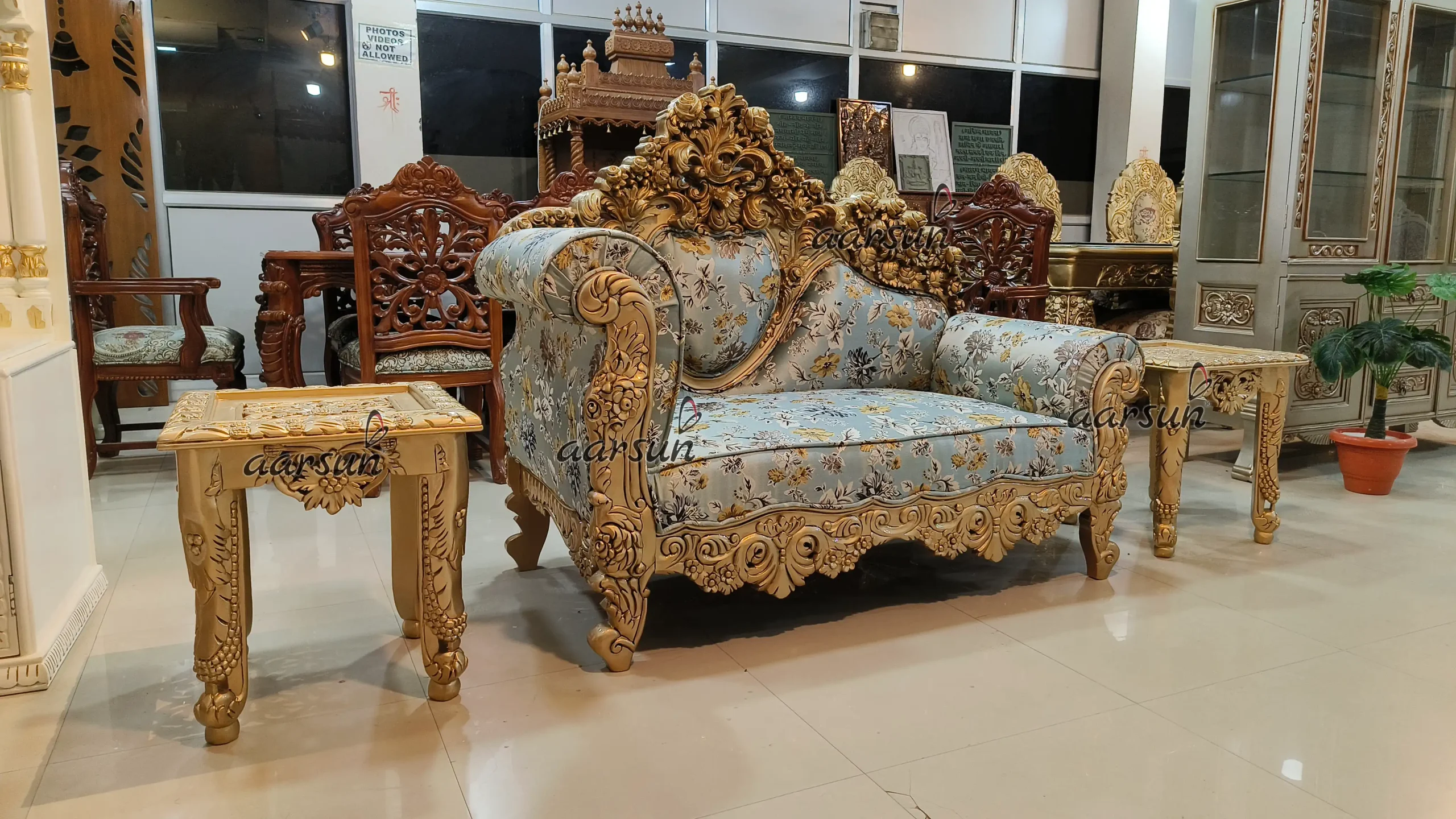 Handcrafted Classic Diwan Couch - Image 8