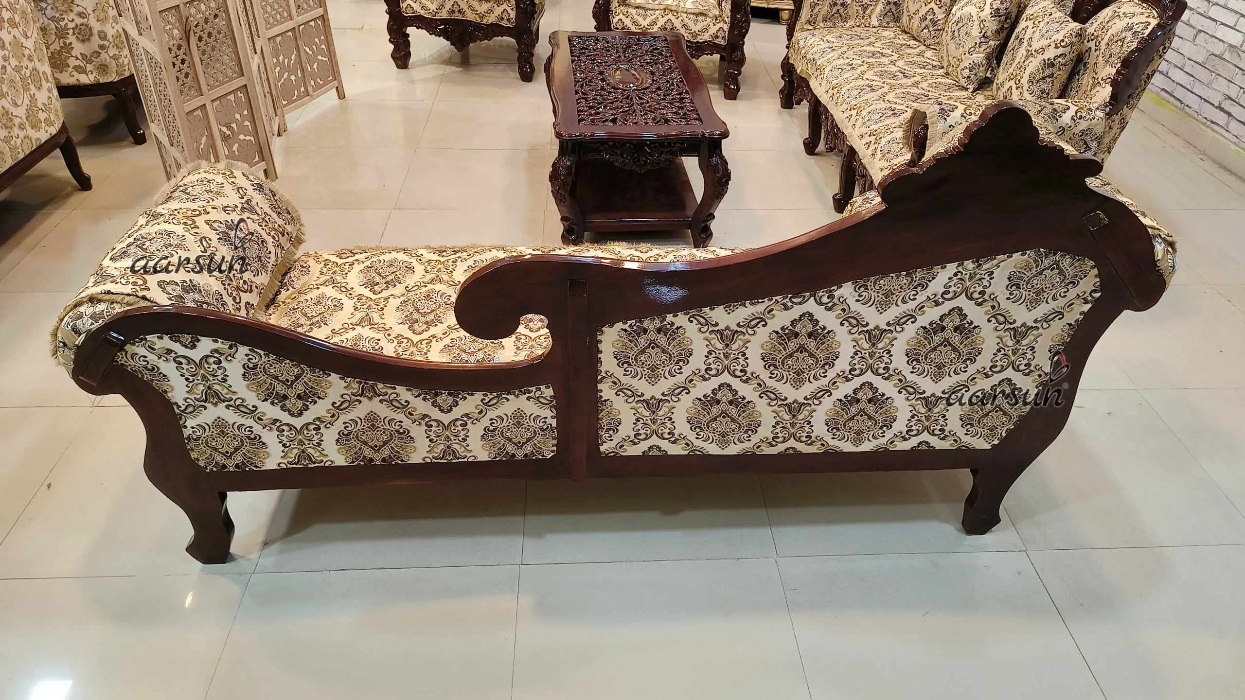 Handcrafted Heritage Diwan Couch