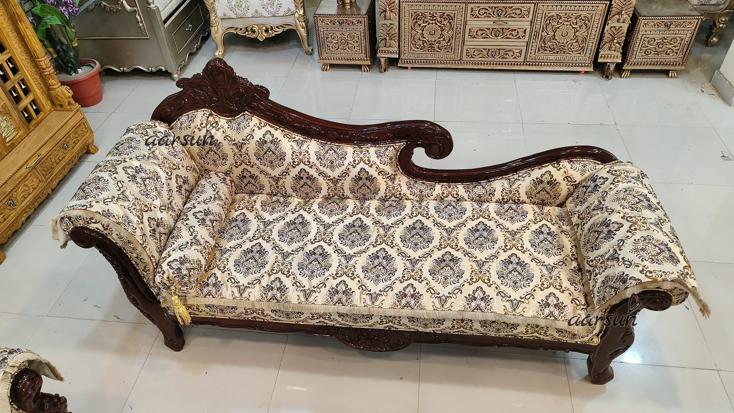 Handcrafted Heritage Diwan Couch