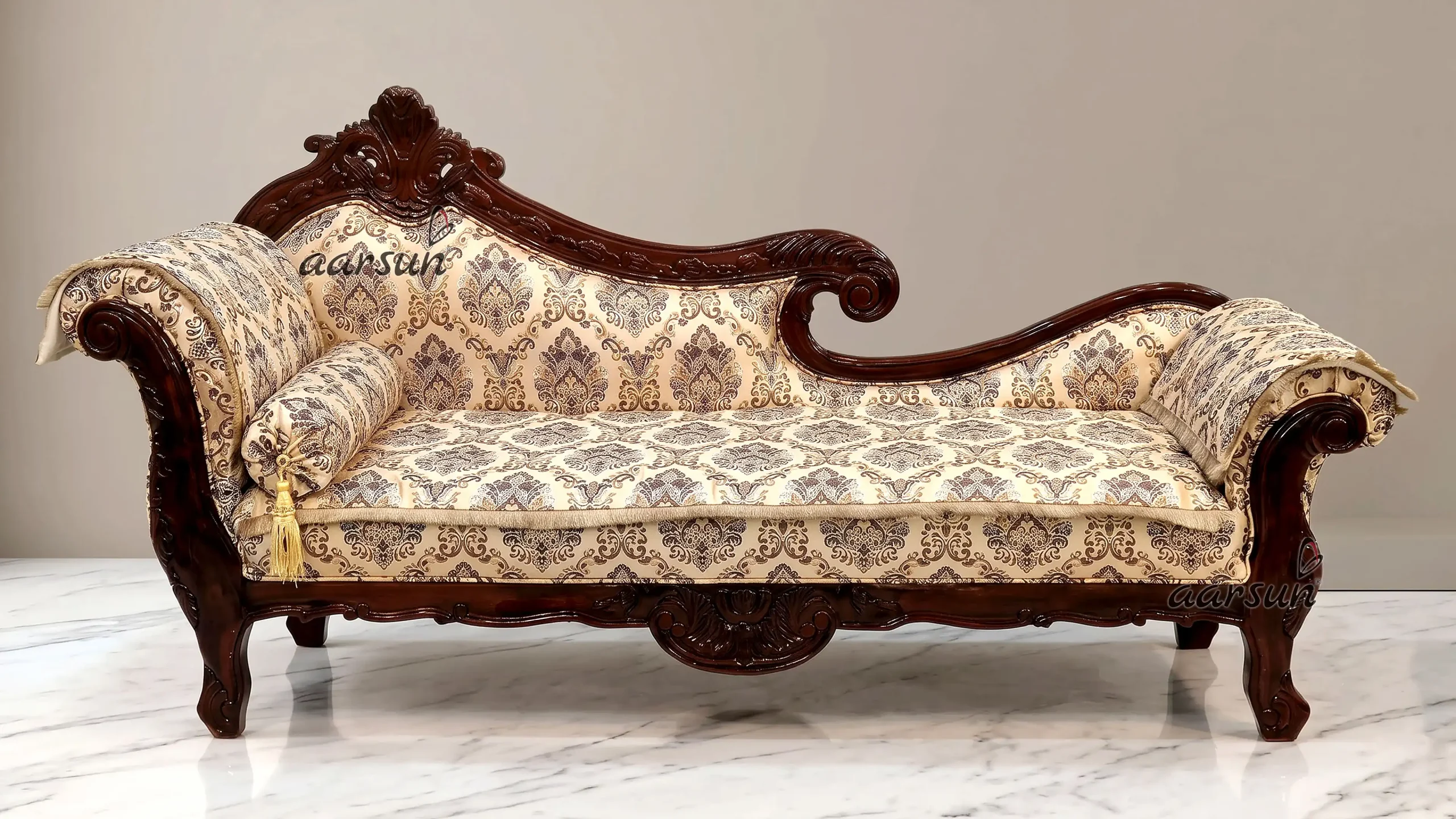 Handcrafted Heritage Diwan Couch