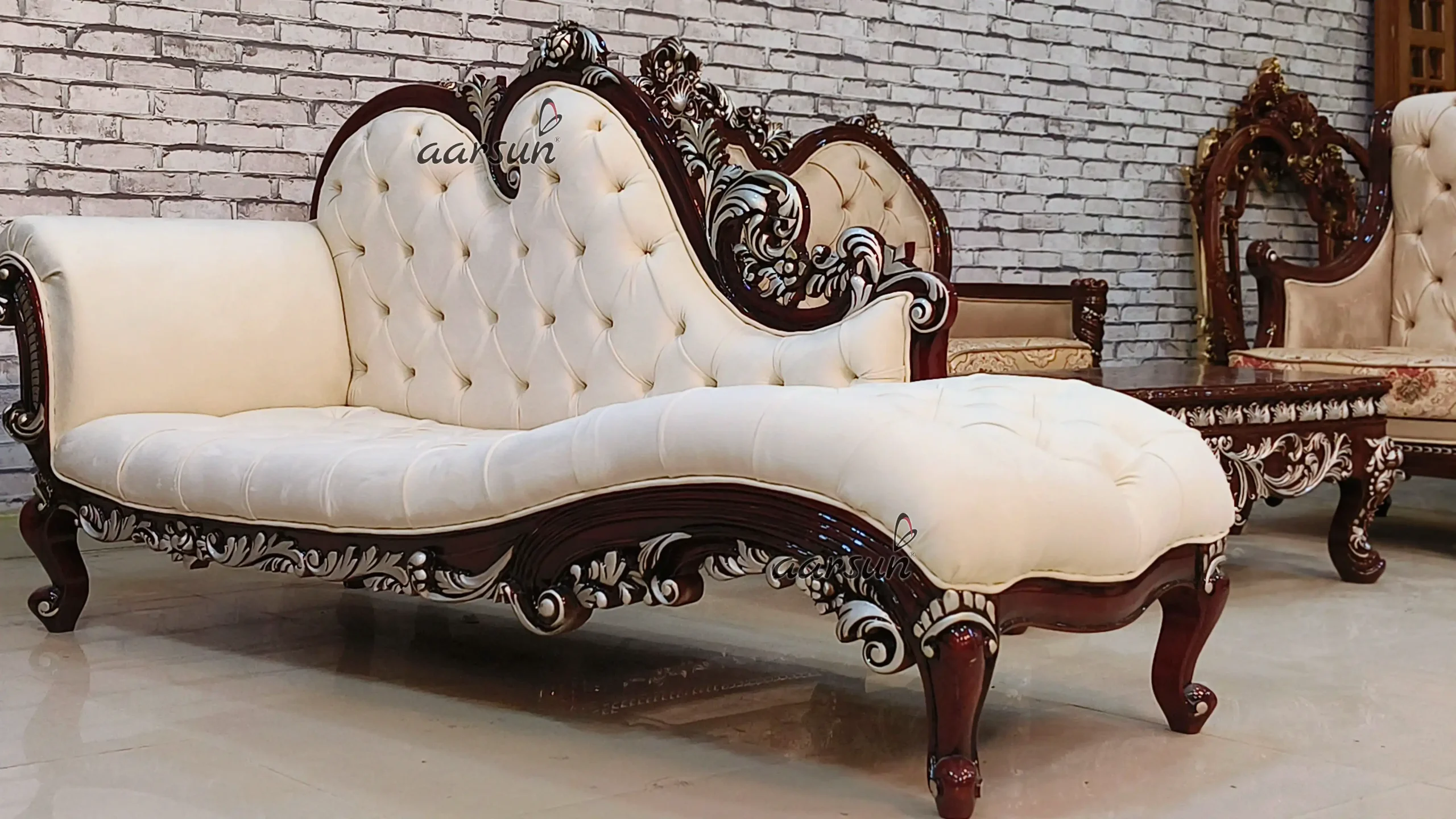 Handmade Royal Diwan Sofa - Image 4