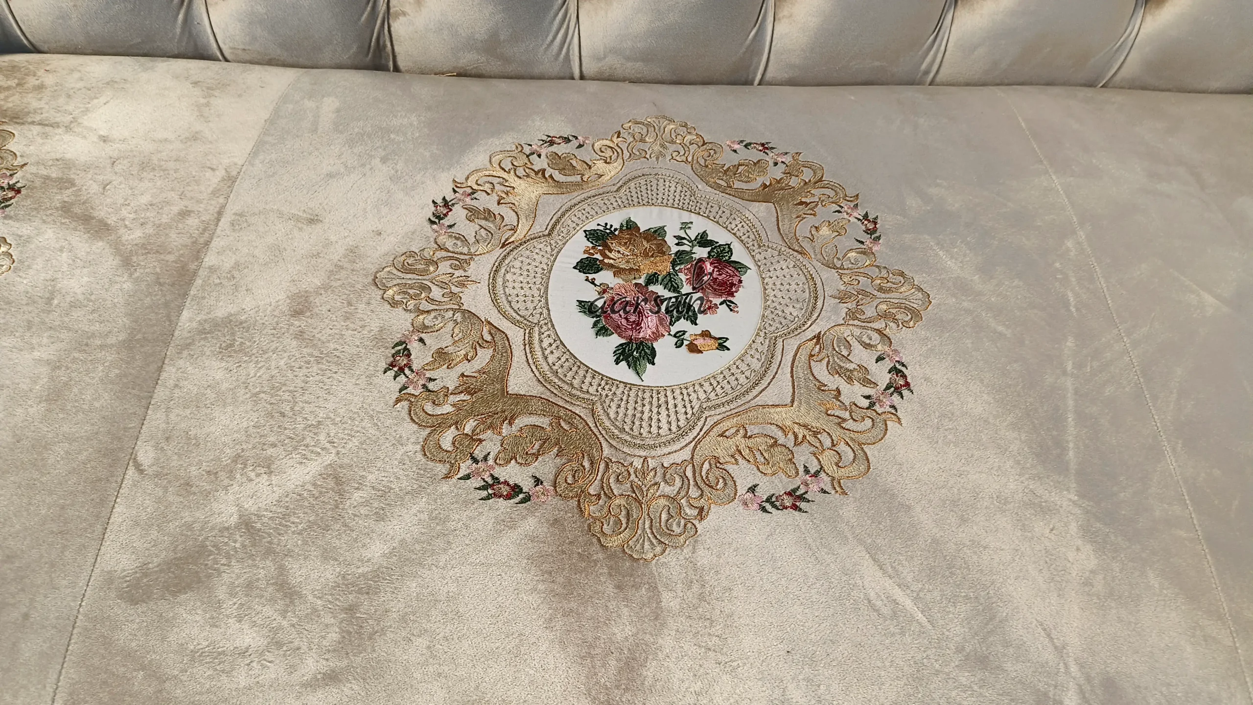 Luxury Carved Diwan Sofa - Image 10
