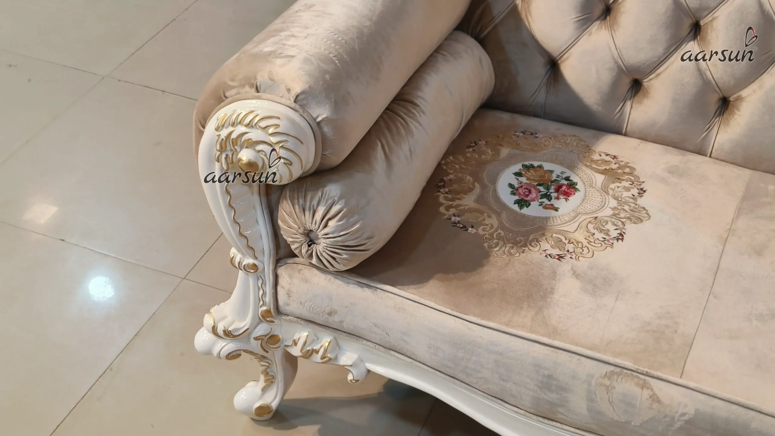 Luxury Carved Diwan Sofa