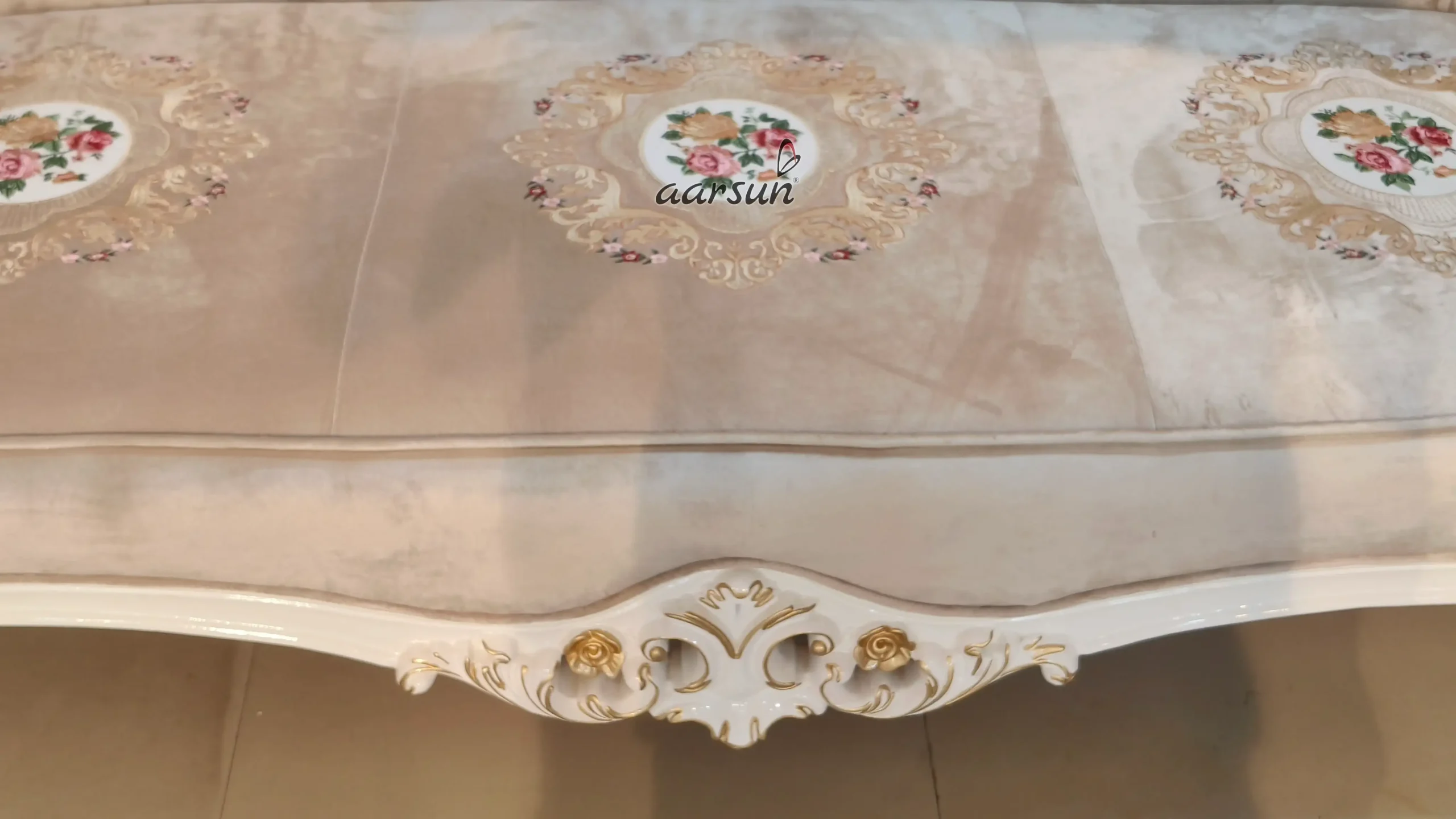 Luxury Carved Diwan Sofa - Image 5