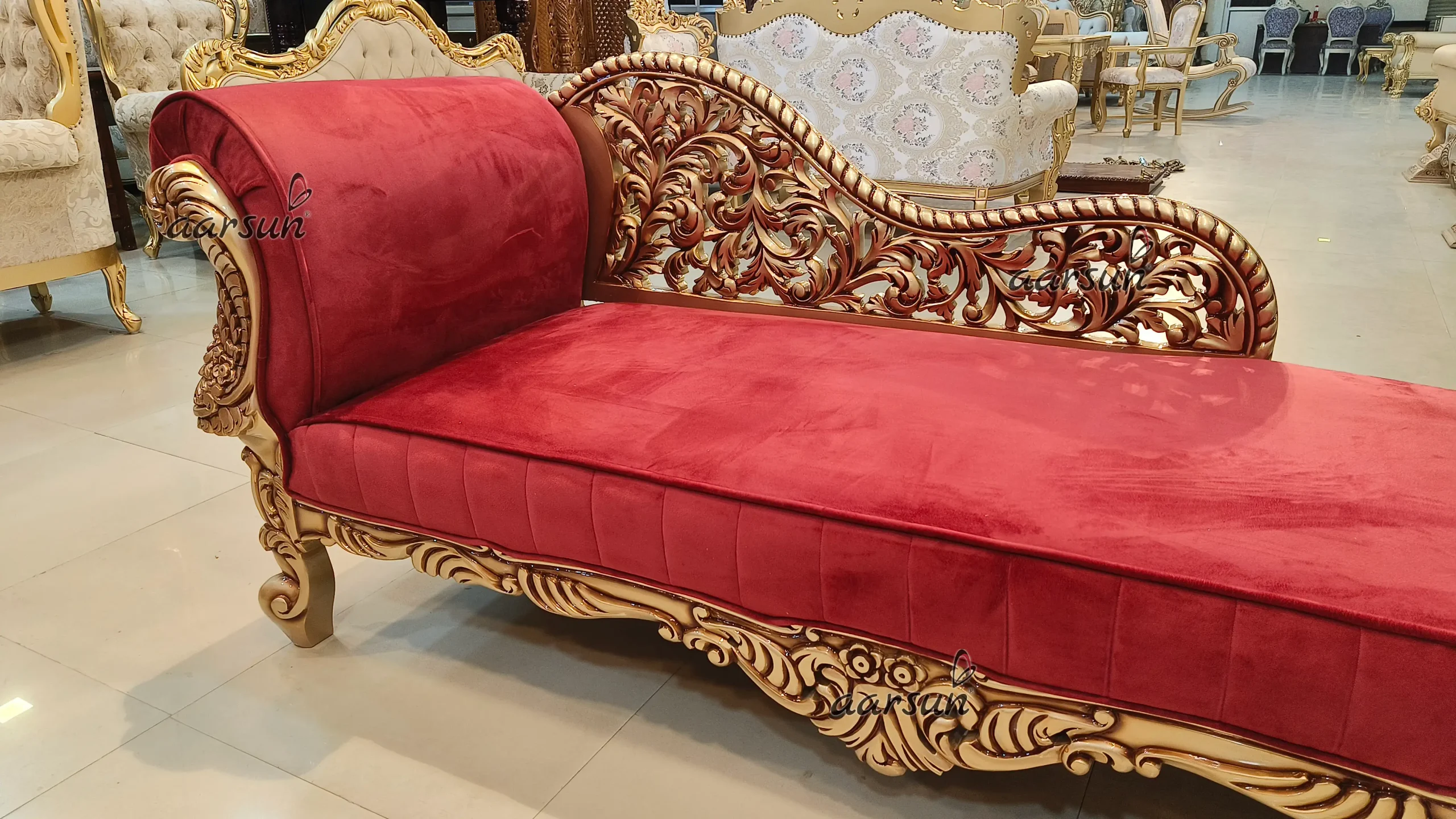 Luxury Handcrafted Diwan Couch - Image 6