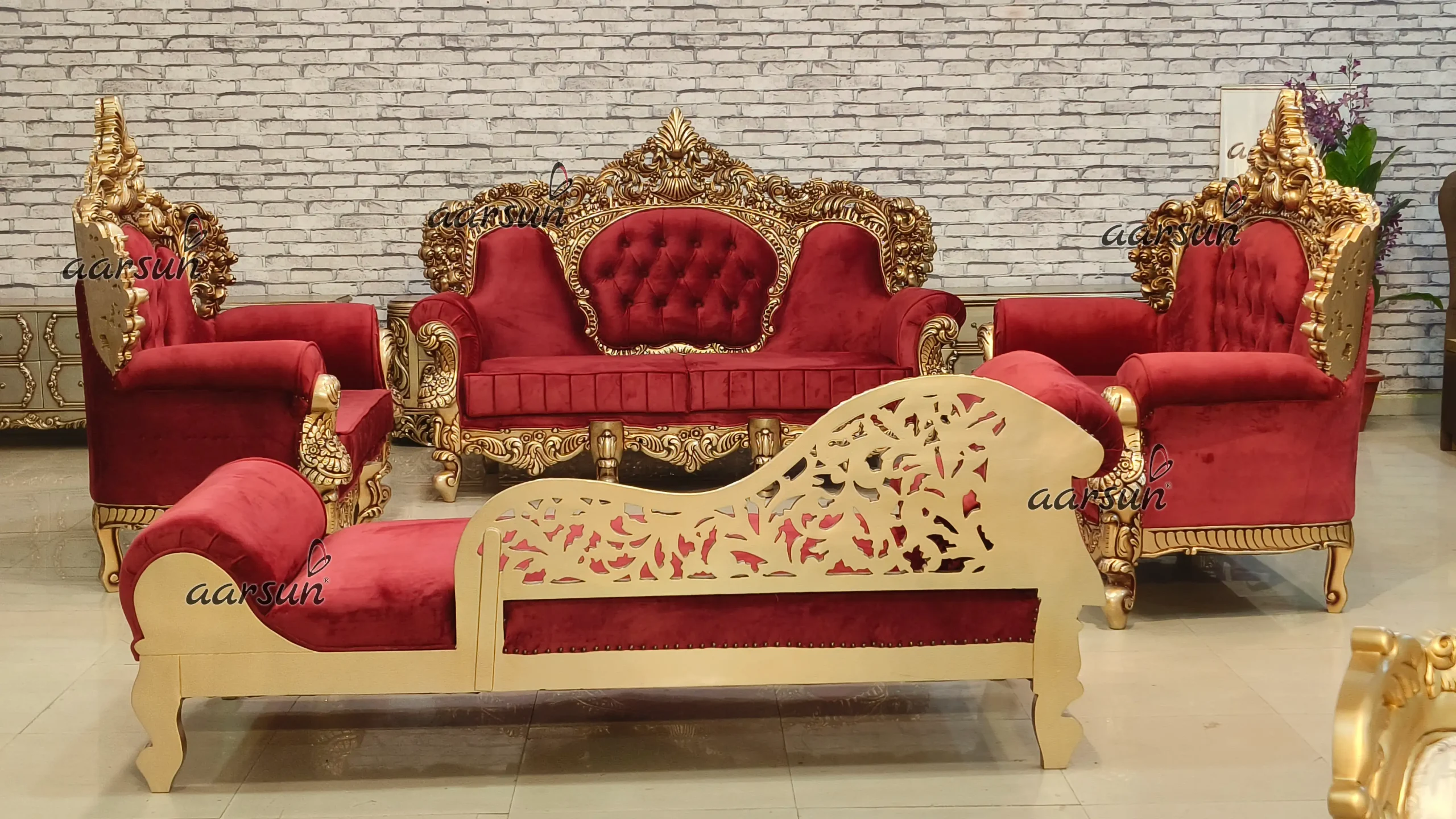 Luxury Handcrafted Diwan Couch - Image 7
