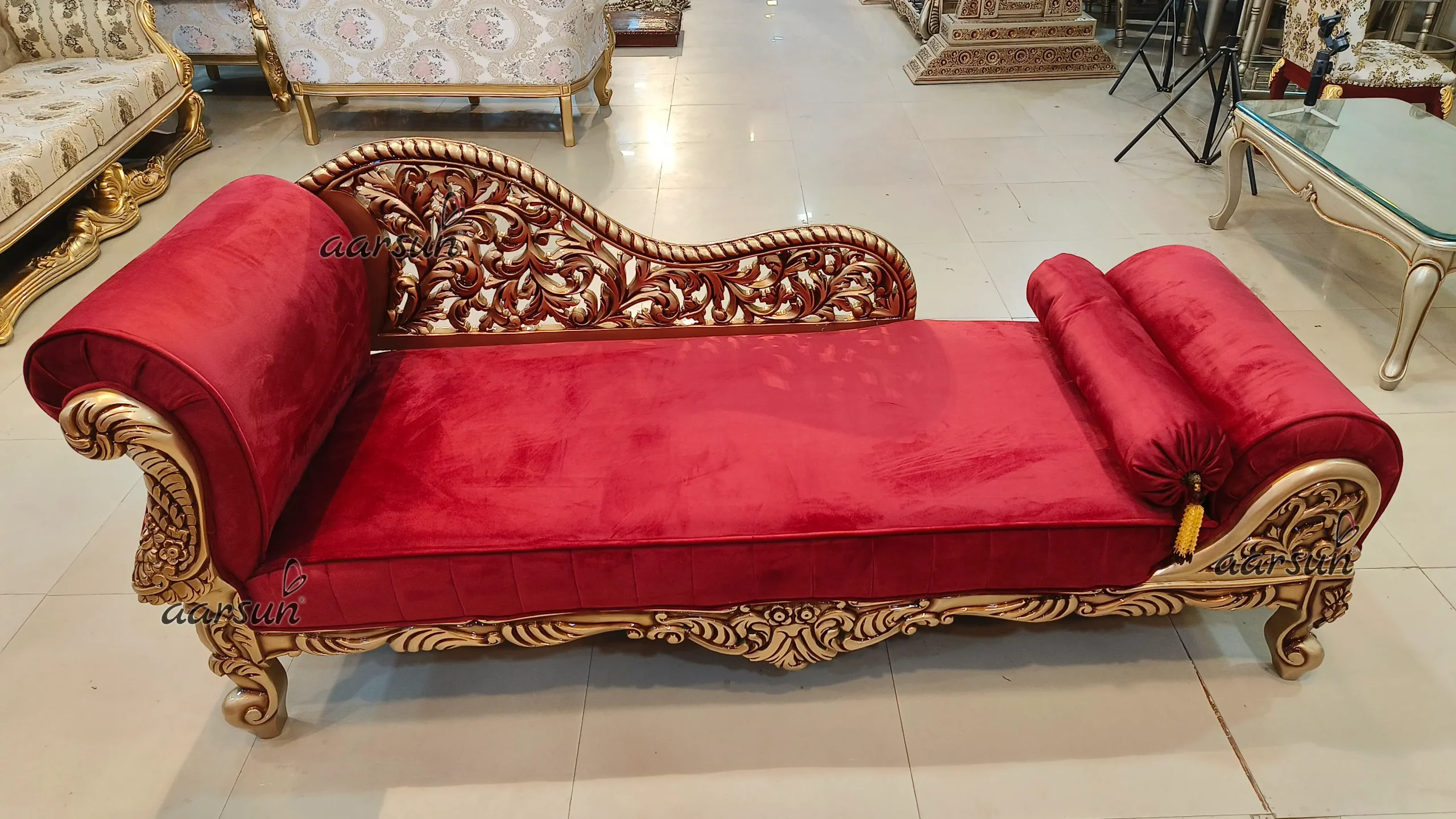 Luxury Handcrafted Diwan Couch - Image 4