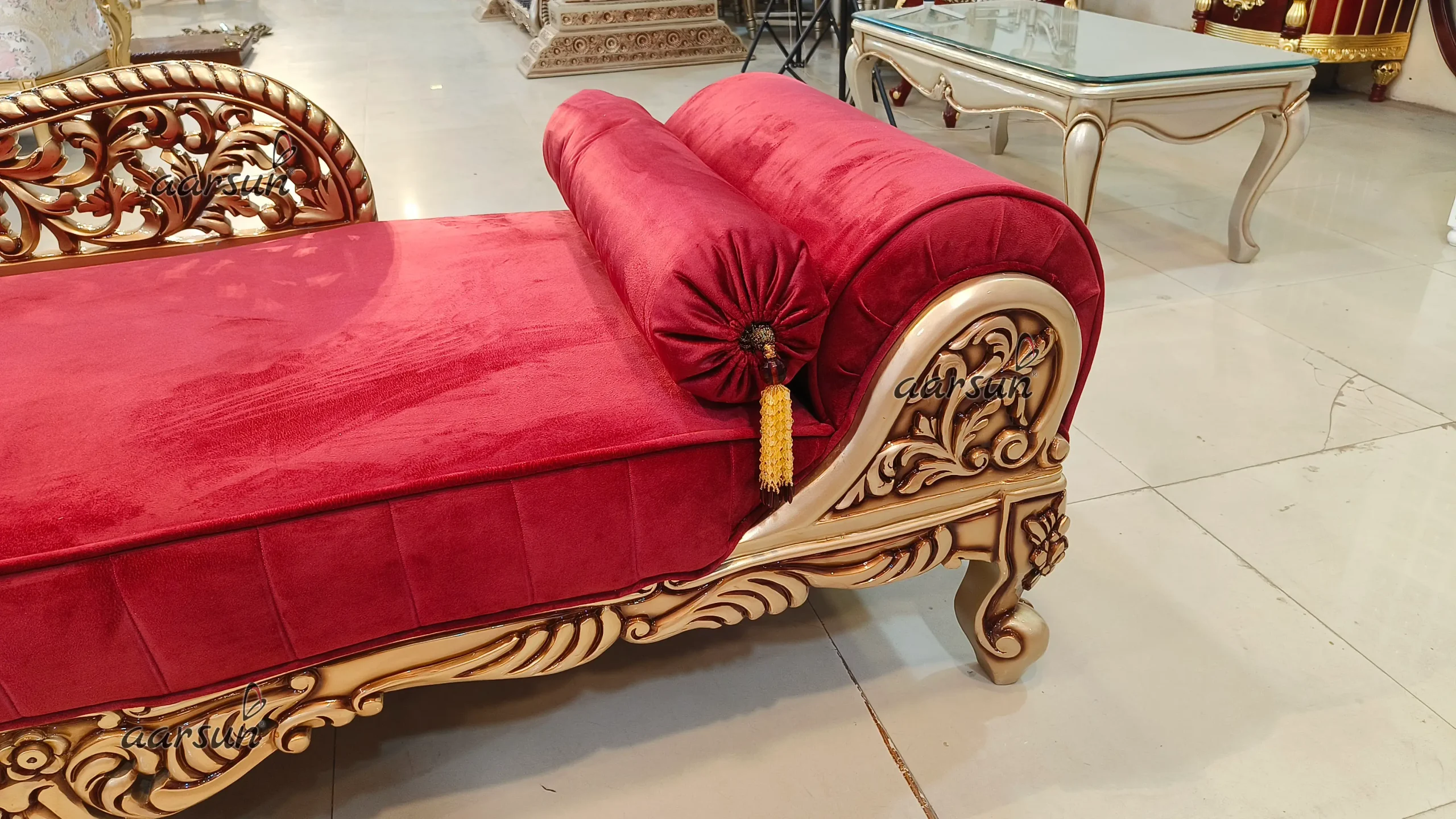 Luxury Handcrafted Diwan Couch - Image 5