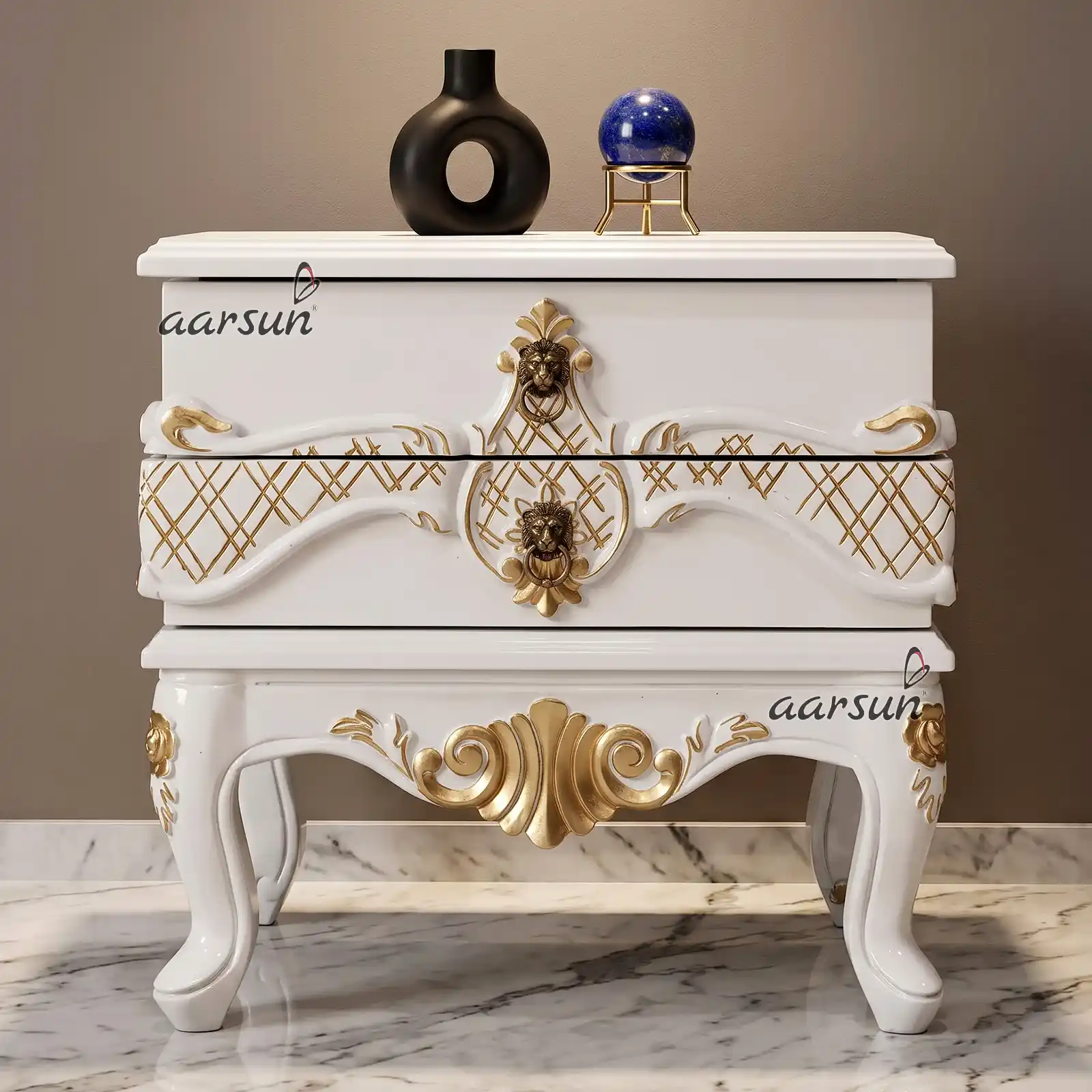Modern Luxury Bedside Cabinet for Home Interiors