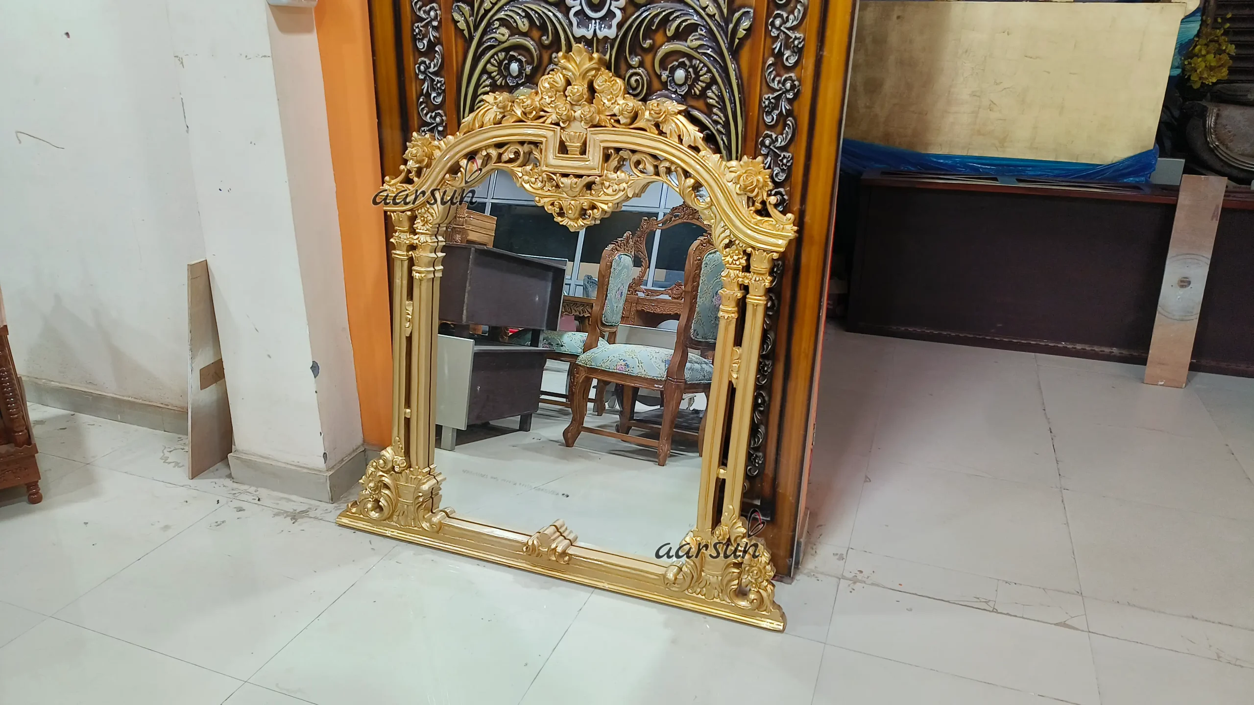 Premium Teak Wood Mirror Frame - Image 3