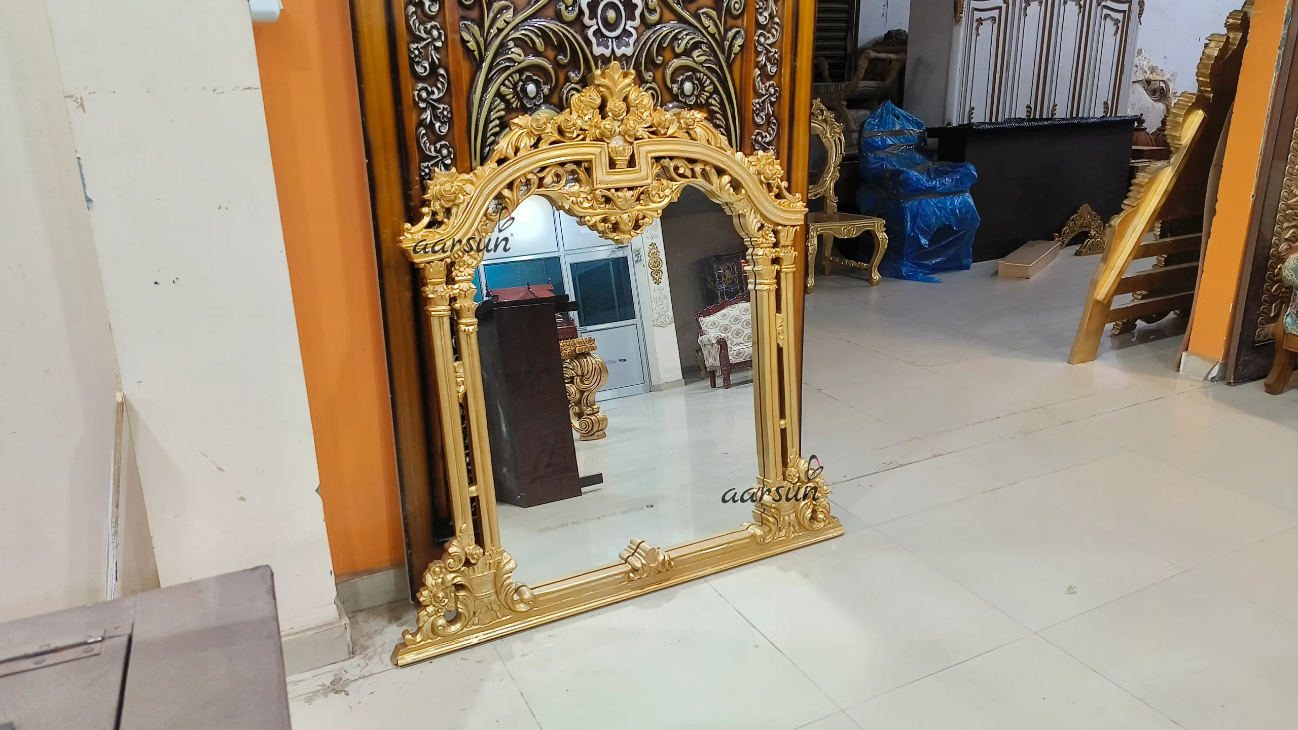 Premium Teak Wood Mirror Frame - Image 4