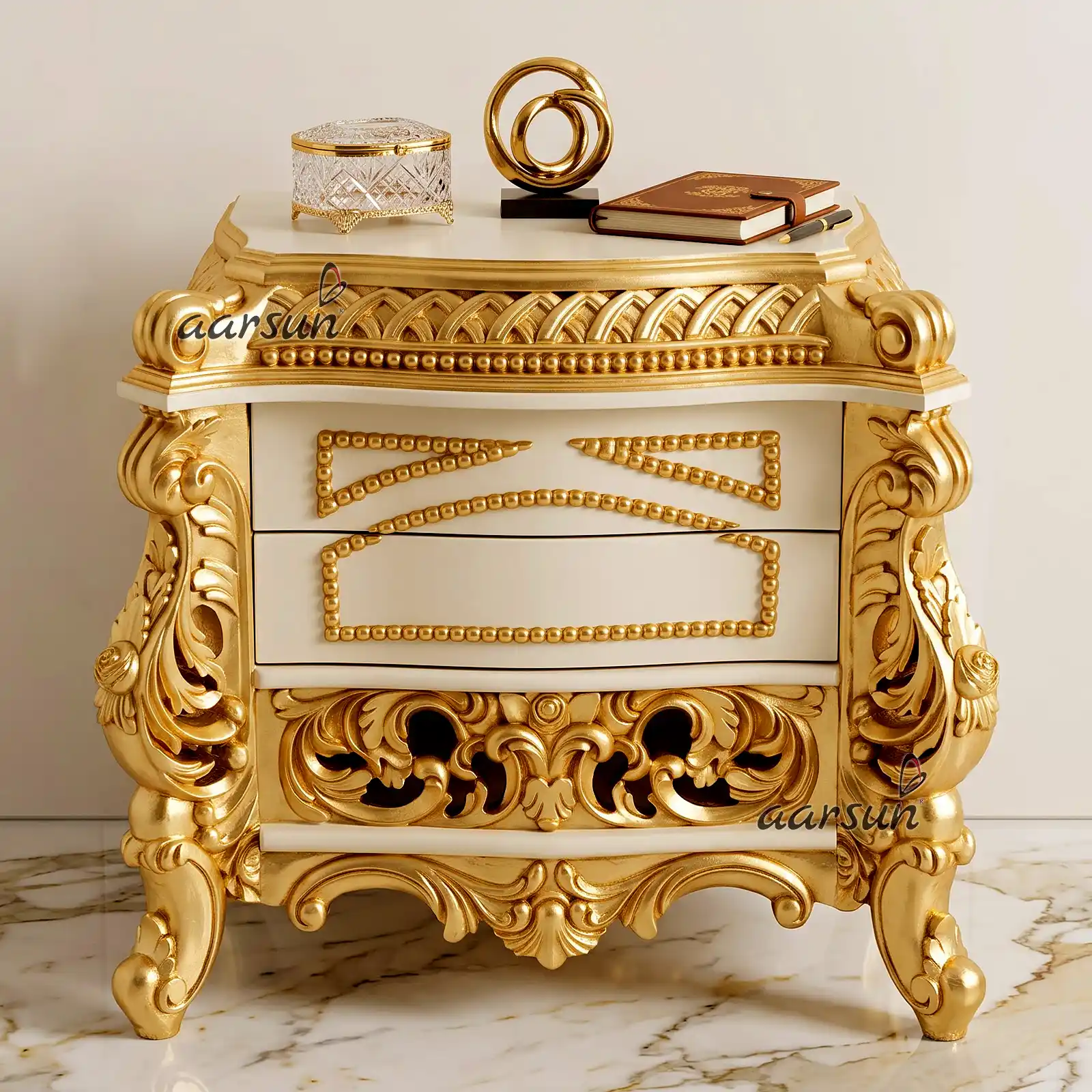 Royal Furniture Designer Night Stand Bed