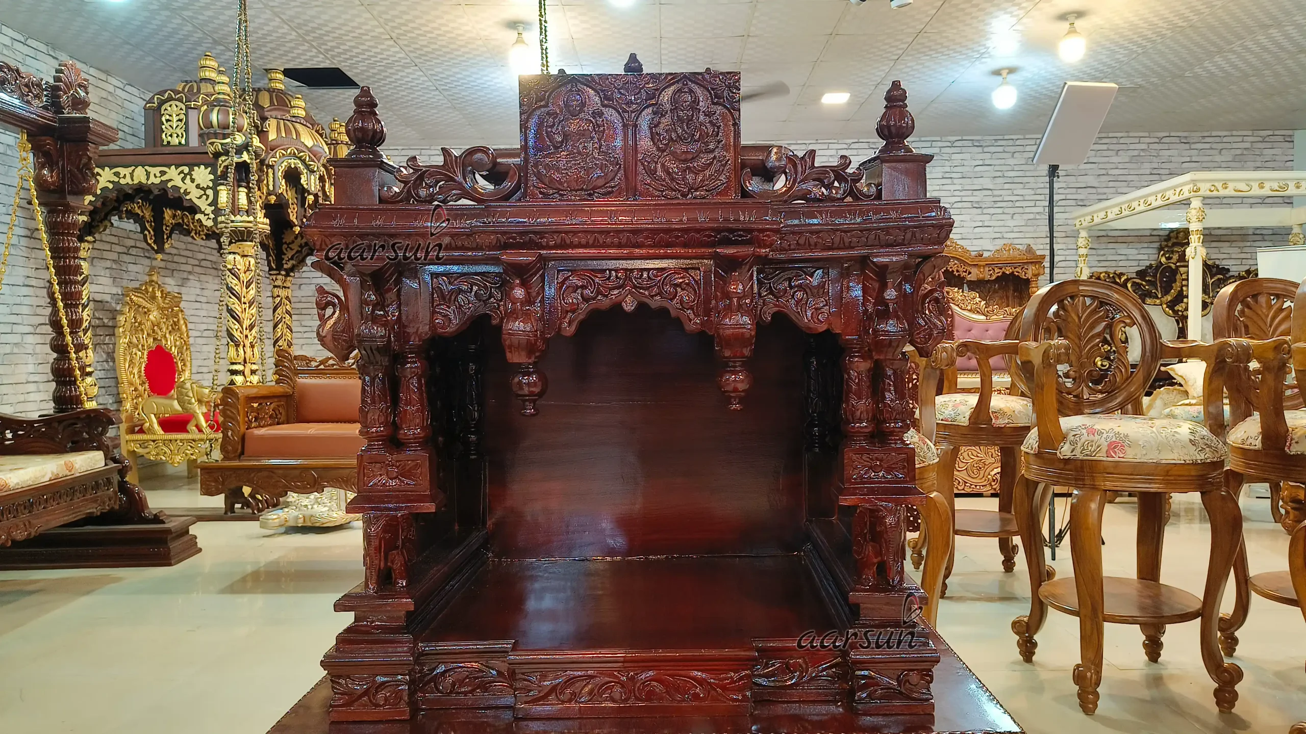 Traditional Indian Wooden Temple - Image 3