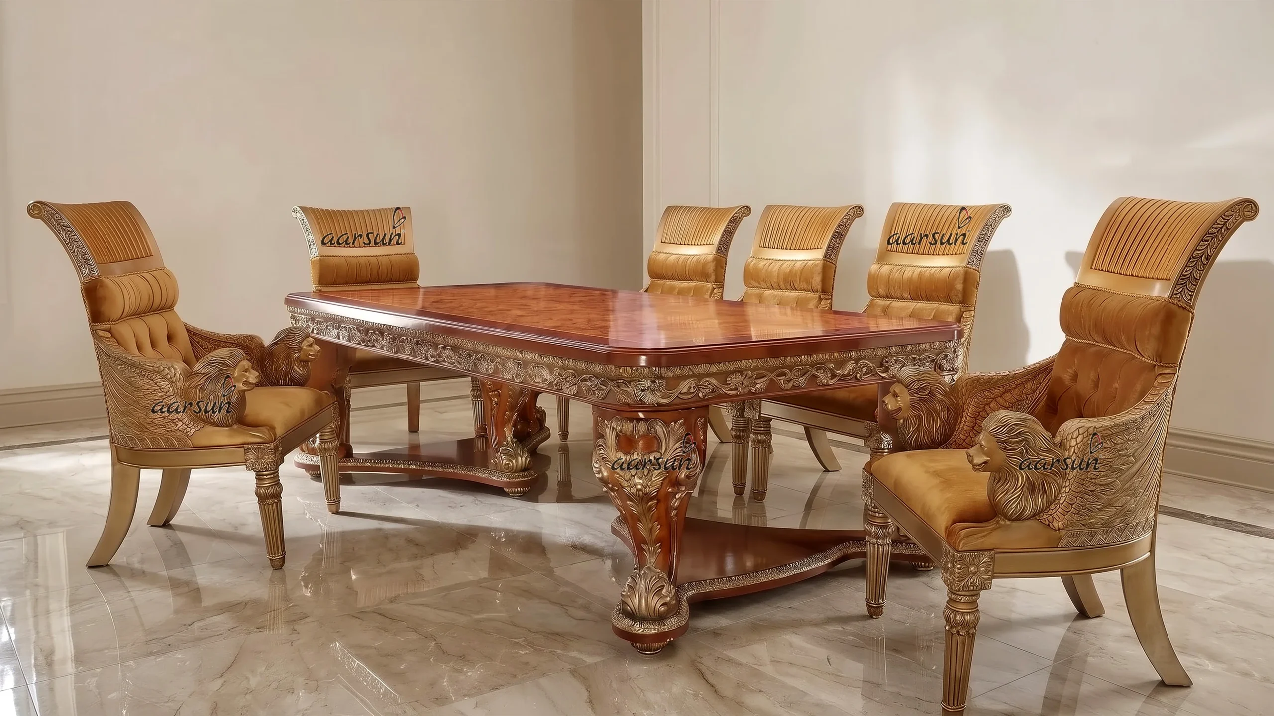 Handcrafted Royal Dining Set with International Delivery
