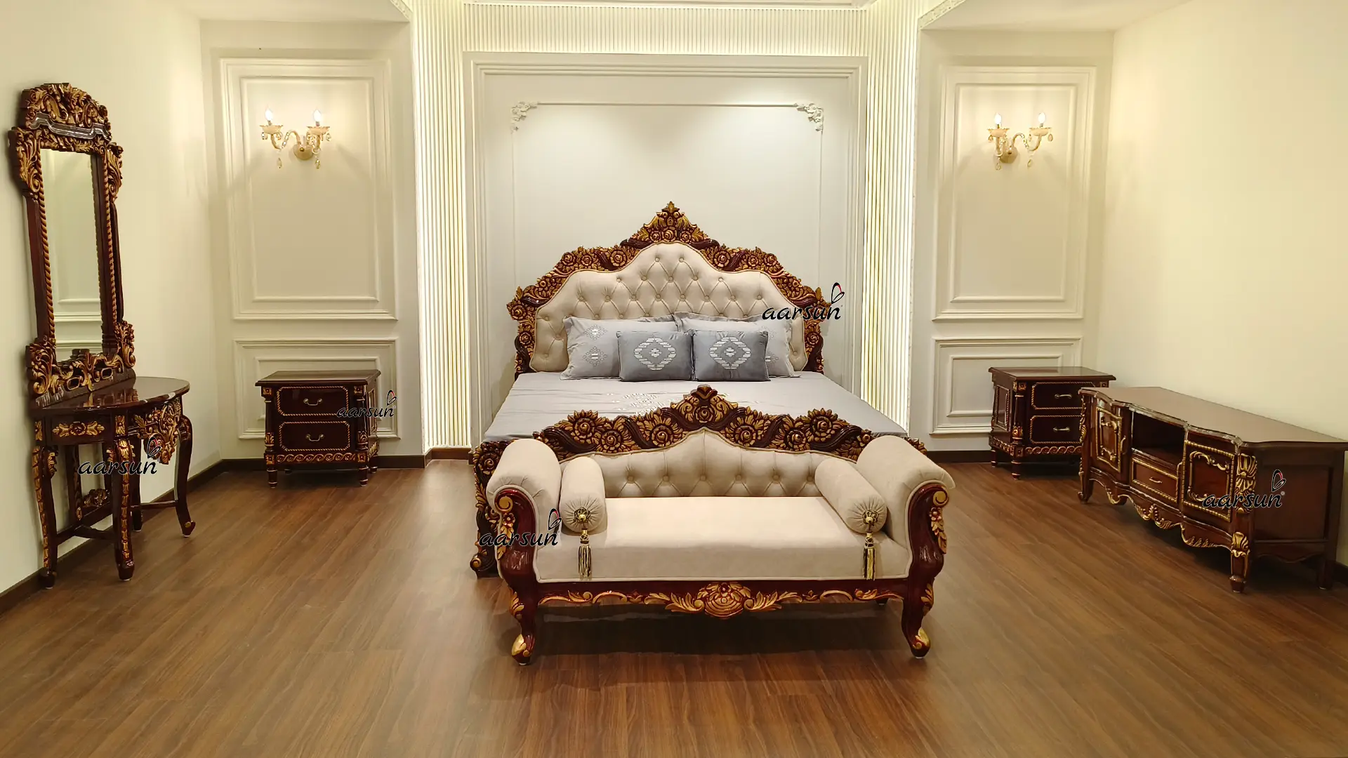 High-End Royal Bedroom Furniture – Global Luxury Design Collection