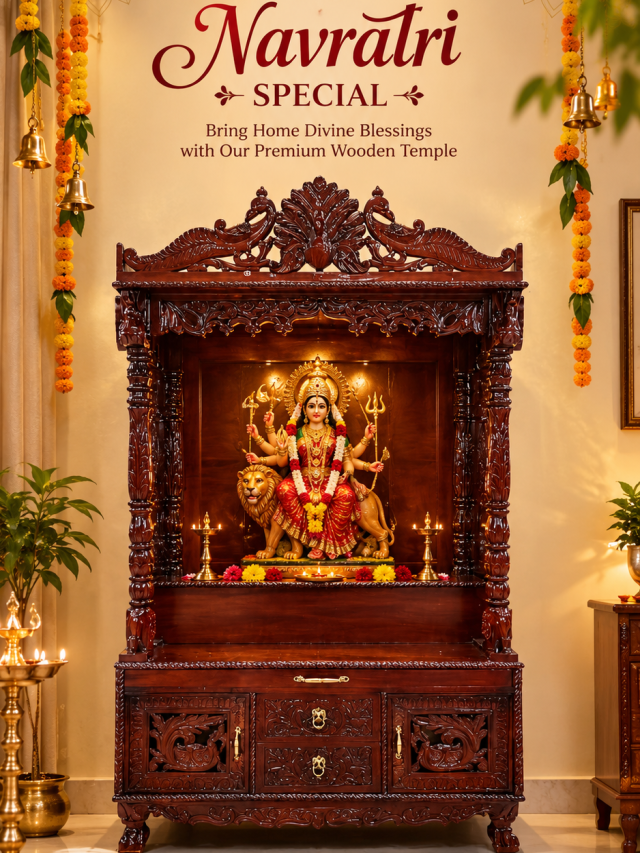 Navratri Wooden Temple Celebration